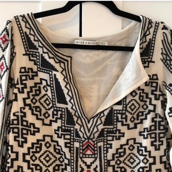 Alice + Olivia Aztec Print Dress Small - Picture 5 of 6